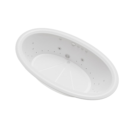 Atlantis Whirlpools Petite 44 x 78 Oval Air & Whirlpool Bathtub 4478PCDL